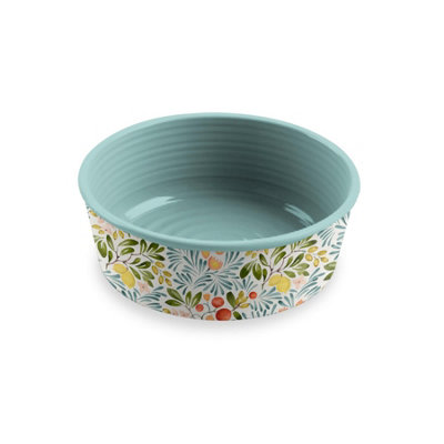 Purely Home Floral Melamine Pet BowlMedium Food Bowl For Dogs from B&Q