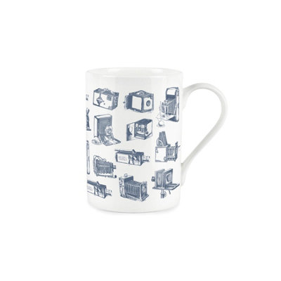 Purely Home Vintage Hobbies RangeCameras And Photography Themed MugFine Bone China Style White Mug Coffee/tea Gift from B&Q