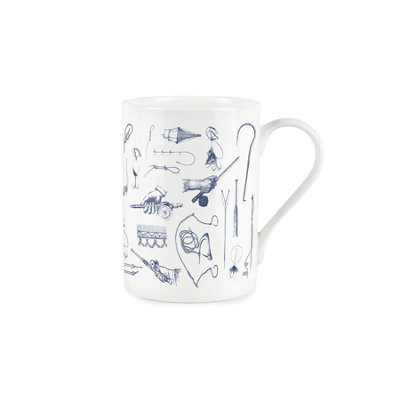Purely Home Vintage Hobbies RangeFishing And Angling Themed MugFine Bone China Style White Mug Coffee/tea Gift from B&Q
