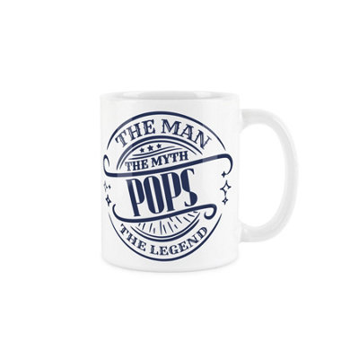 Purely Home Fathers Day Gift MugThe ManThe MythThe Legend Pops Present Coffee/tea Gift from B&Q