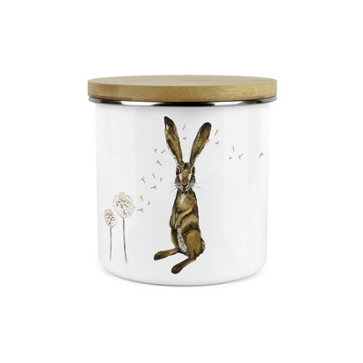 B&Q - Purely HomeHares & DandelionsPlain CanisterKitchen Storage Jar (Large)