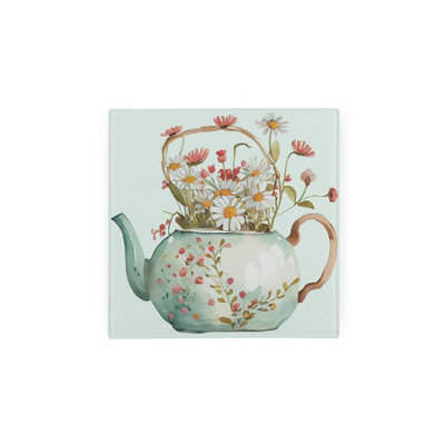 Purely Home Floral Teapot Glass Hot Pot StandHeat Resistant Non-Slip Trivet from B&Q