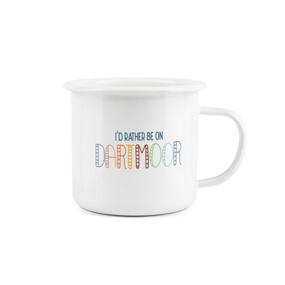 Purely Home I'd Rather Be Enamel MugI'd Rather Be On Dartmoor Novelty Durable Hot Drinks Outdoor Cup For Travel Picnics Home Hiking from B&Q