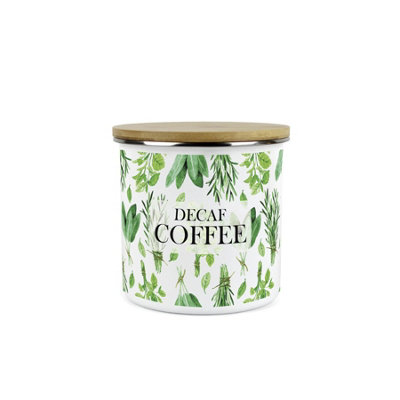 Purely HomeKitchen Herbs Decaf Coffee CanisterKitchen Storage Jar (Medium) from B&Q