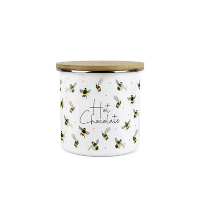 Purely HomeScattered BeesHot Chocolate CanisterKitchen Storage Jar (Medium) from B&Q