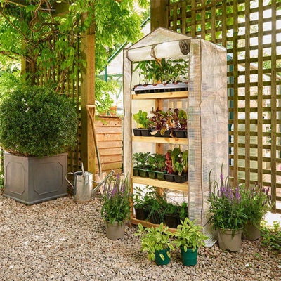 Grow It Replacement Cover White For Premium 4-Tier Wooden Growhouse from B&Q