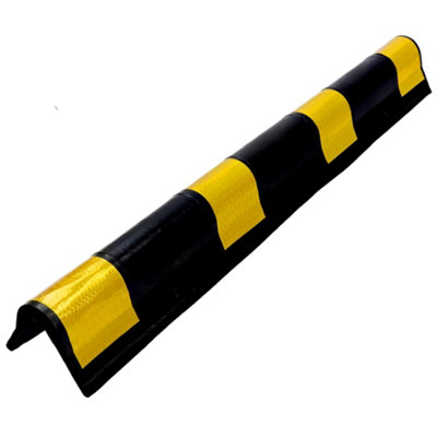 Vigil Rounded Rubber Corner Guard For Indoor/outdoor ProtectionHi-Visibility Finish from B&Q
