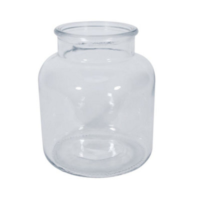 Clear Glass Decorative Apothecary Bottle Vase. Height 16 Cm from B&Q