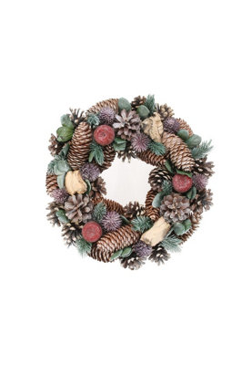 Pine Cone And Apple Autumnal Wreath from B&Q
