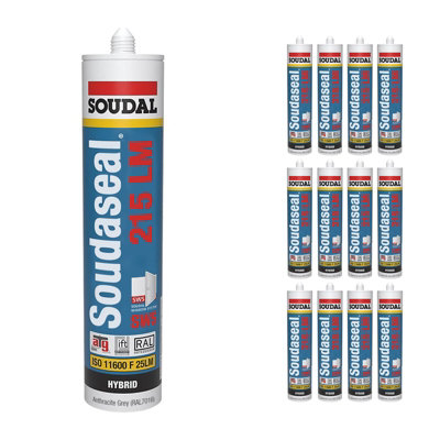 Soudal Soudaseal 215 Lm Sws Sealant (12 Pack)Anthracite Grey from B&Q