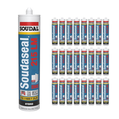 Soudal Soudaseal 215 Lm Sws Sealant (24 Pack)Anthracite Grey from B&Q