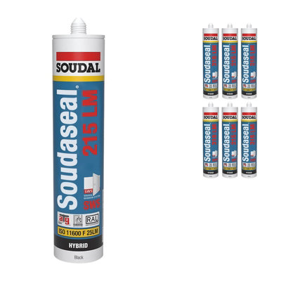 Soudal Soudaseal 215 Lm Sws Sealant (6 Pack)Black from B&Q