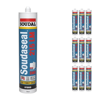 Soudal Soudaseal 215 Lm Sws Sealant (9 Pack)Black from B&Q