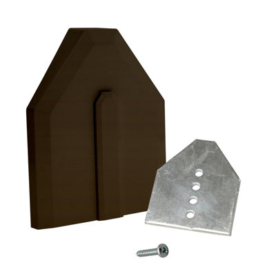 B&Q -  End-Fix End Cap Replacement Kit (Single)Brown