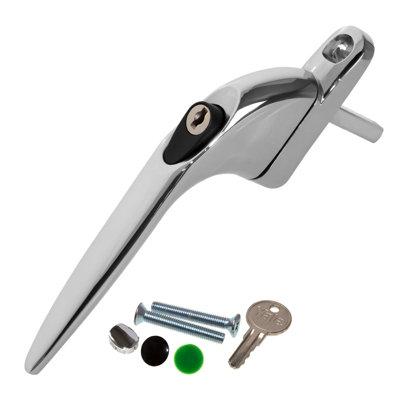 Yale Quartus Inline Window HandleChrome30mm from B&Q