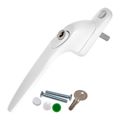 Yale Quartus Inline Window HandleWhite20mm from B&Q