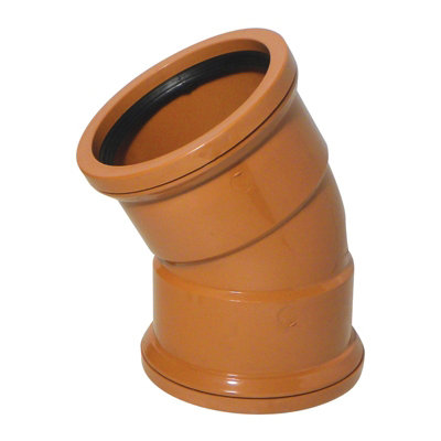 Kayflow (Ug18) Underground Drainage30 Deg Bend (Double Socket) from B&Q
