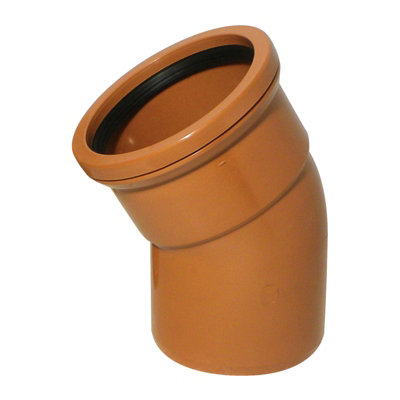 Kayflow (Ug26) Underground Drainage30 Deg Bend (Single Socket) from B&Q