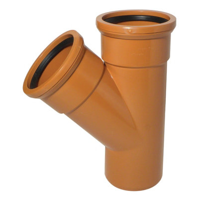 Kayflow (Ug47) Underground Drainage45 Deg Junction (Double Socket) from B&Q