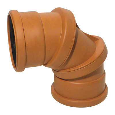 Kayflow (Ug23) Underground DrainageAdjustable Bend (Double Socket) from B&Q
