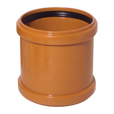 Kayflow (Ug10) Underground DrainageCoupler (Double Socket) from B&Q