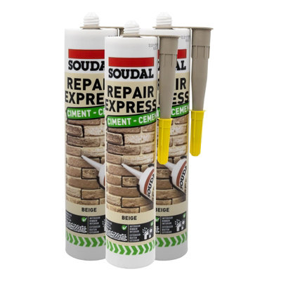 Soudal Repair Express Cement (3 Pack)Beige