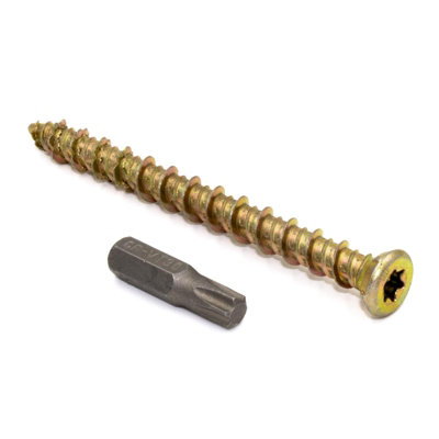 B&Q -  Starfix Fft Masonry Screw (100 Pack)82mm