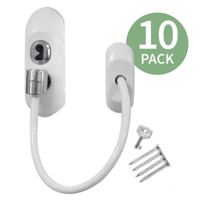 Trumax Key-Locking Cable Restrictor (10 Pack)White from B&Q