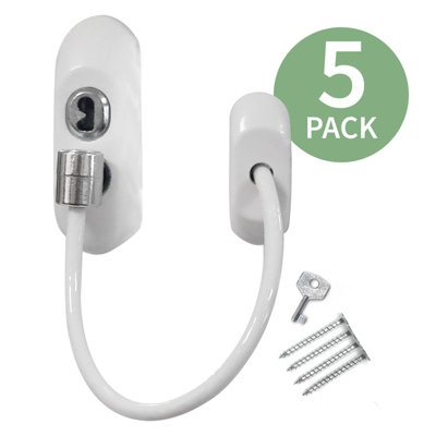 Trumax Key-Locking Cable Restrictor (5 Pack)White from B&Q