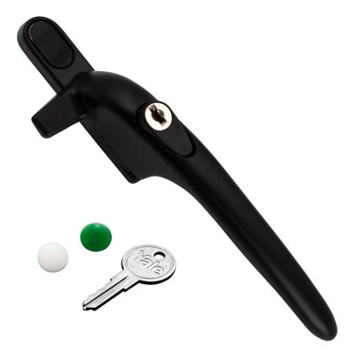 B&Q -  Virage Cockspur Window HandleBlackRight9mm