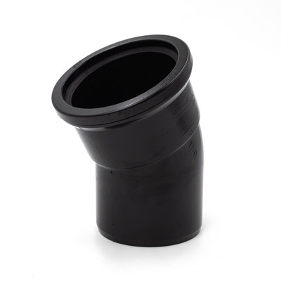 Kayflow 110mm Soil (S9)30 Deg Bend (Single Socket)Black from B&Q