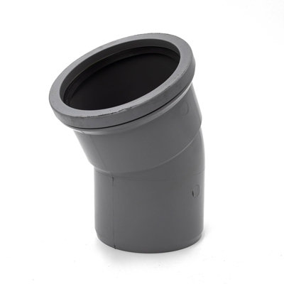 Kayflow 110mm Soil (S9)30 Deg Bend (Single Socket)Grey from B&Q