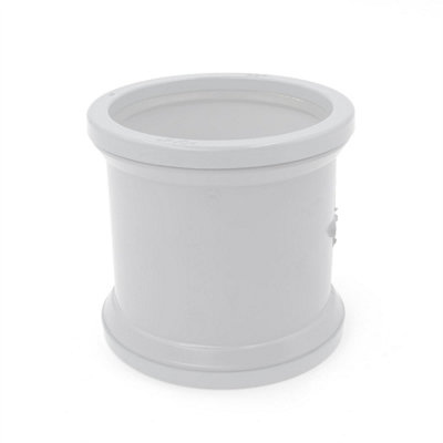 B&Q -  110mm Soil (S16)CouplerWhite