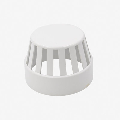 B&Q -  110mm Soil (S21)CowlWhite