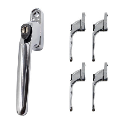 Window Ware Universal Espag Inline Window HandlePolished Chrome (5 Pack) from B&Q