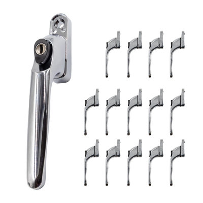 Window Ware Universal Espag Inline Window HandlePolished Chrome (15 Pack) from B&Q