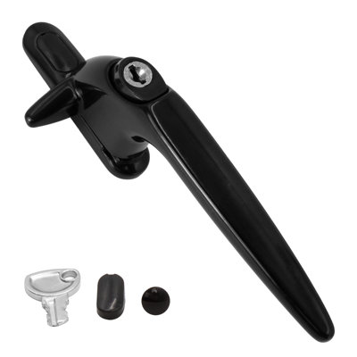 B&Q -  Sparta Cockspur Window HandleBlackRight9mm