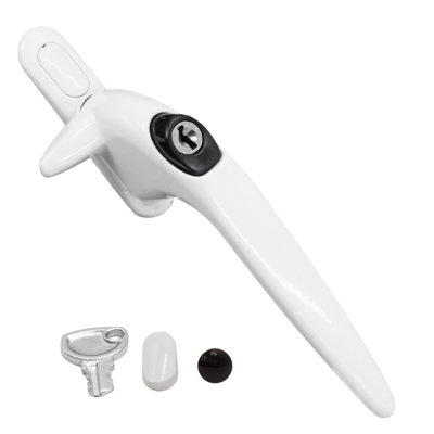 B&Q -  Sparta Cockspur Window HandleWhiteRight9mm