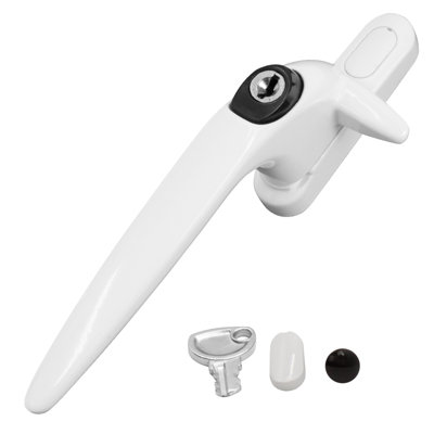 B&Q -  Sparta Cockspur Window HandleWhiteLeft15.5mm