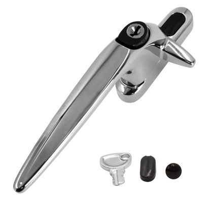 B&Q -  Sparta Cockspur Window HandleChromeLeft21mm