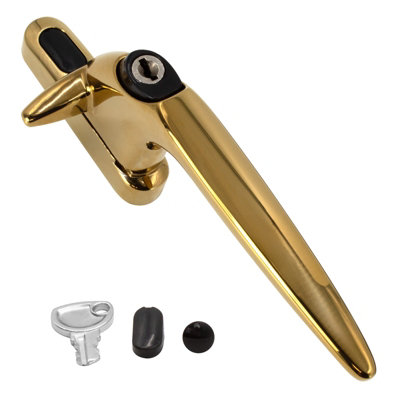 B&Q -  Sparta Cockspur Window HandleGoldRight21mm