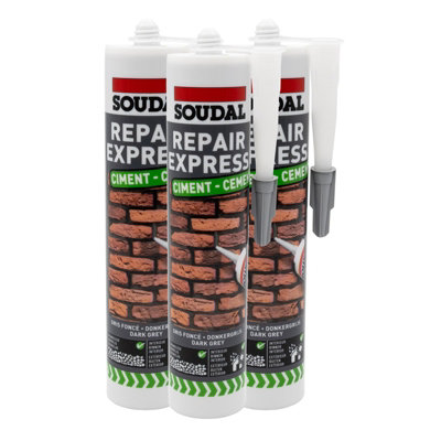 Soudal Repair Express Cement (3 Pack)Dark Grey
