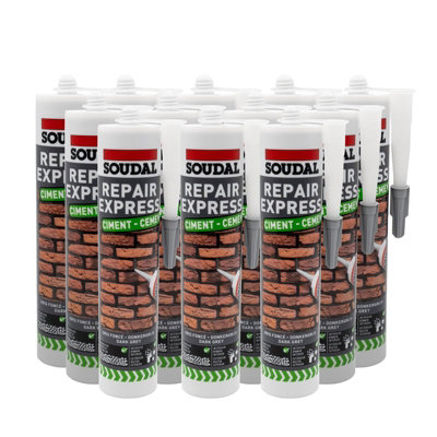 Soudal Repair Express Cement (12 Pack)Dark Grey