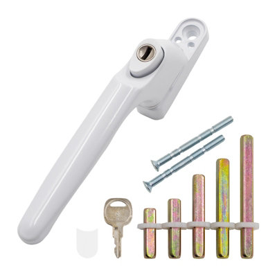 Window Ware Universal Espag Inline Window HandleWhite from B&Q