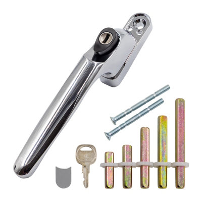 Window Ware Universal Espag Inline Window HandlePolished Chrome from B&Q