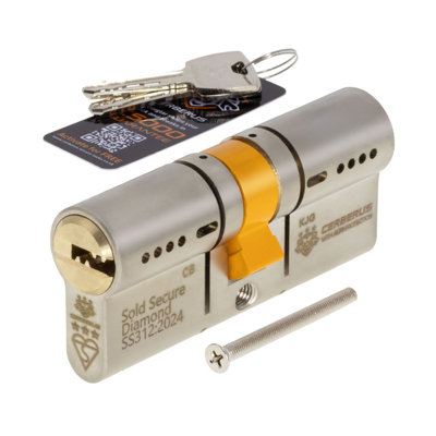 Cerberus Ts007 3-Star Euro Cylinder Ssd Door Lock40/40 (80mm) from B&Q