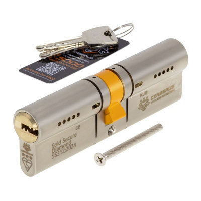Cerberus Ts007 3-Star Euro Cylinder Ssd Door Lock50/50 (100mm) from B&Q