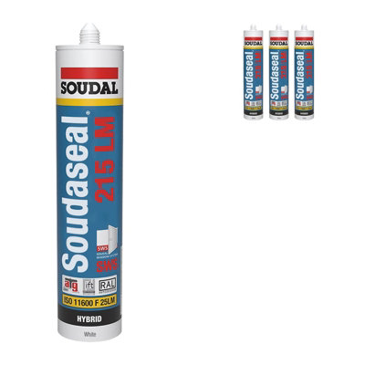 Soudal Soudaseal 215 Lm Sws Sealant (3 Pack)White from B&Q