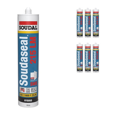 Soudal Soudaseal 215 Lm Sws Sealant (6 Pack)White from B&Q