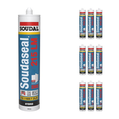 Soudal Soudaseal 215 Lm Sws Sealant (9 Pack)White from B&Q